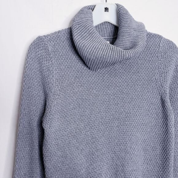 Lou & Grey Knit Cowl Neck Gray Lightweight Pullover Sweater Women's Size XS - Picture 2 of 7